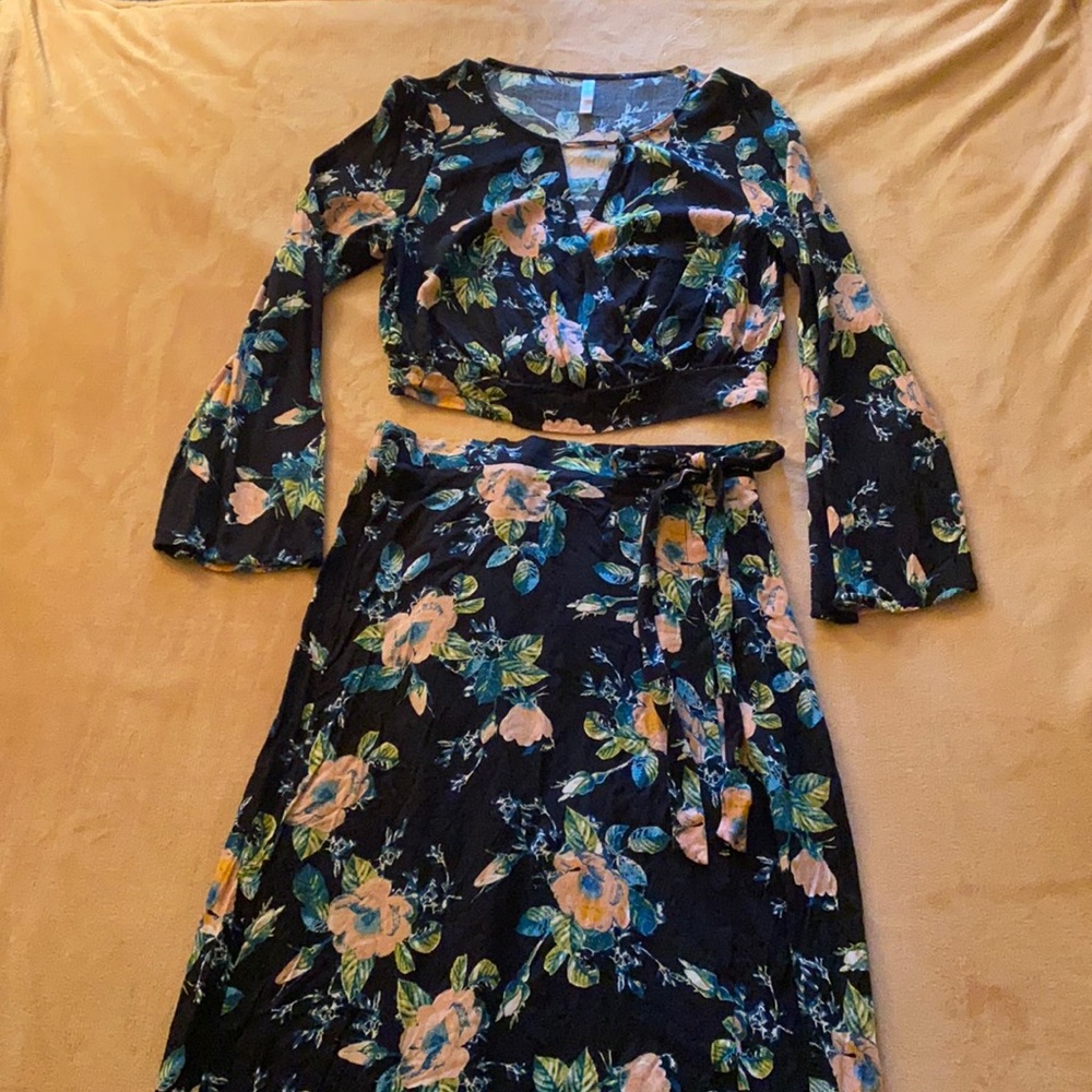 Floral Skirt Set